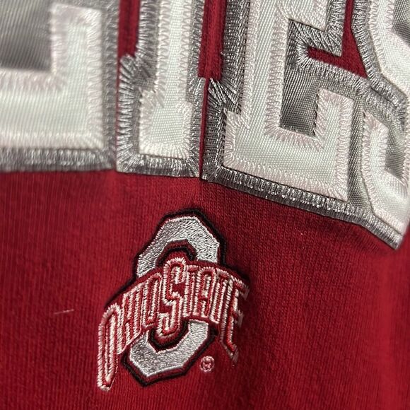 🔥🔥 OHIO STATE BUCKEYES “Embroidered” Zip Hoodie Jacket - No flaws - Men Sz M - Picture 3 of 8